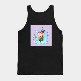 Christmas bubble tea Tank Top